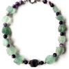 Fluorite and Amethyst Chunky Necklace - Image 2