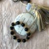 Black Agate Stretchy Bracelet