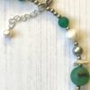Exotic Druzy Agate and Freshwater Pearl Memory Wire Necklace - Image 3