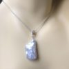 Freshwater Keshi Pearl Pendant and Silver Chain