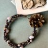 Druzy and Shell Pearl Twist Necklace