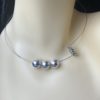 Silver Bead Memory Wire Necklace - Image 3