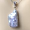 Freshwater Keshi Pearl Pendant and Silver Chain - Image 2