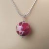 Red Terra Jasper Pendant and Silver Chain - Image 2