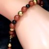 Carnelian, Black Spinel and Haematite Stretchy Bracelet - Image 5