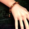 Carnelian, Black Spinel and Haematite Stretchy Bracelet