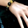 Black and Gold Stretchy Bracelet - Image 2