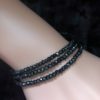 Multi Strand Black Spinel Bracelet - Image 2
