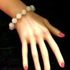 White Quartz Stretchy Bracelet - Image 2