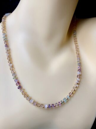 Image for Multi colour amethyst wheels necklace 1