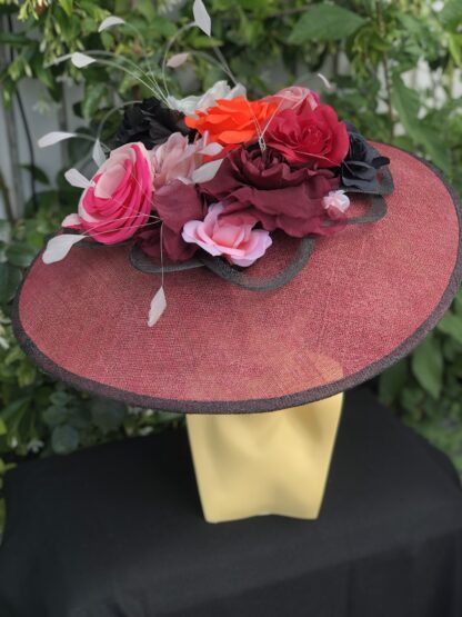 Image for Roses are red and pink fascinator 1