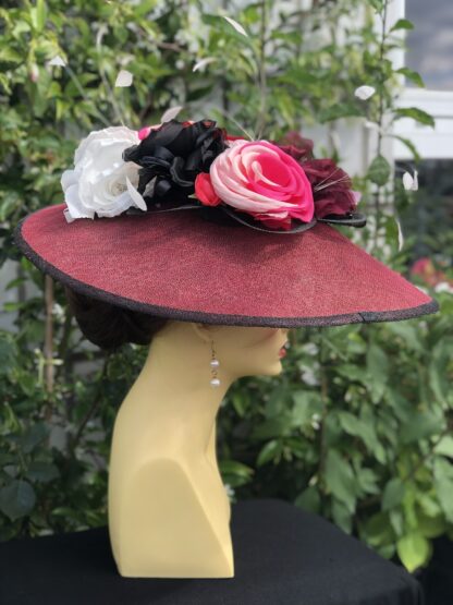 Image for Roses are red and pink fascinator 2