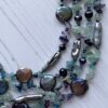 Image for Fluorite and peacock pearl necklace 3