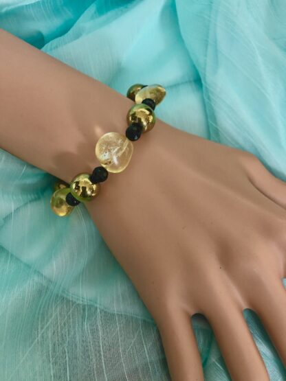 Image for citrine and black agate bracelet 4