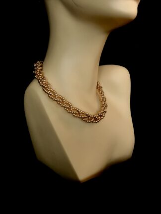 Image for golden beaded necklace 2