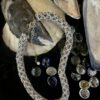 Image for Kiss Kross pale grey and blue necklace 1