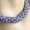 Image for Kiss Kross pale grey and blue necklace 3