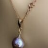 Image for metallic gold freshwater pearl pendant 5