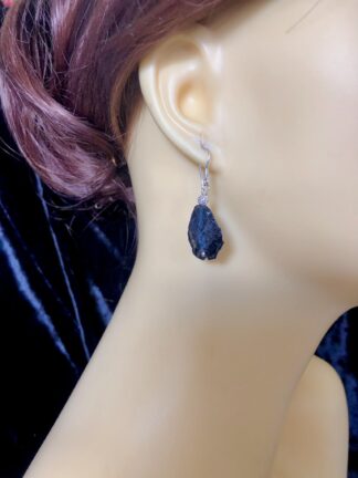 Image for midnight blue quartz earrings 3