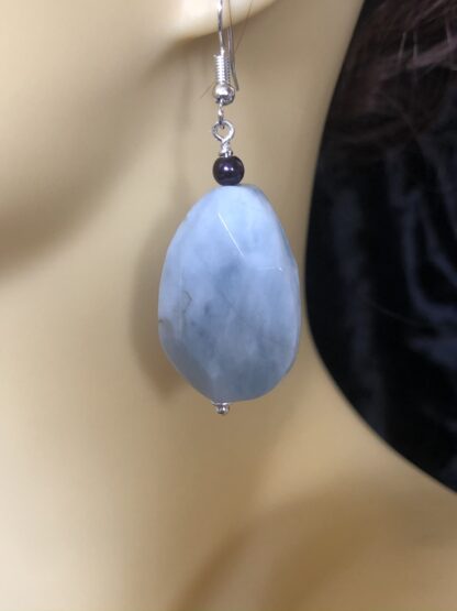Image for milky aquamarine earrings 1