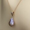 Image for metallic gold freshwater pearl pendant 4