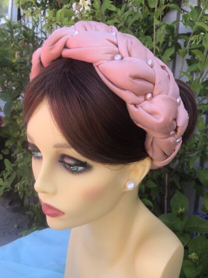 Image for silk and pearl plaited headband 3