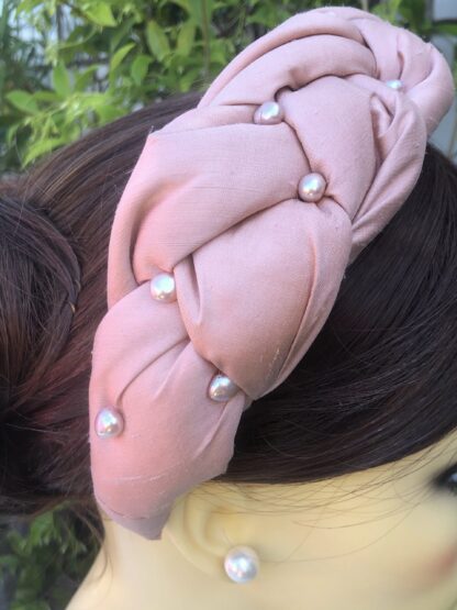 Image for silk and pearl plaited headband 5