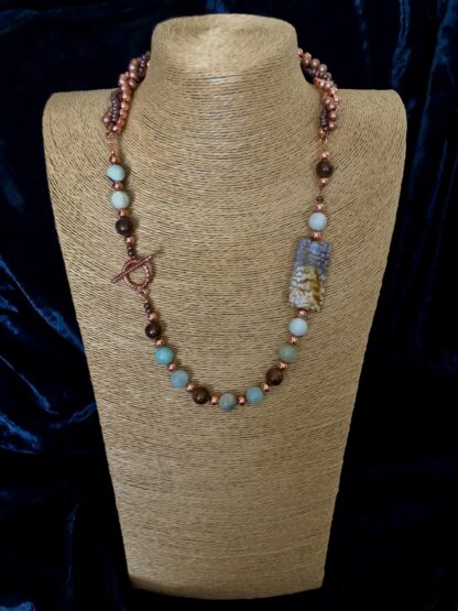 Image for Cappuccino agate necklace 5