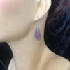 Image for Faceted amethyst drop and silver earrings 2