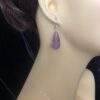 Image for Faceted amethyst drop and silver earrings 4