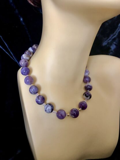 Image for Marble amethyst necklace 1