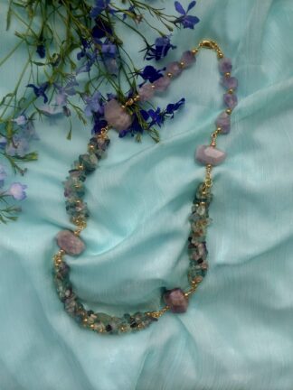 Image for Fluorite and Amethyst necklace 1