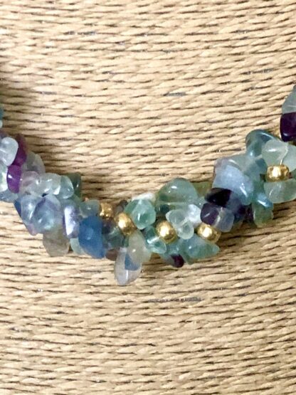 Image for Fluorite and Amethyst necklace 4