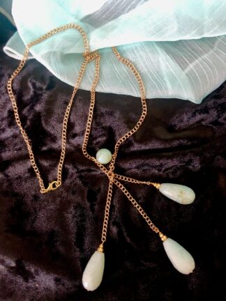Image for Amazonite Pear Drop Necklace 5