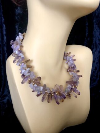 Image for Ametrine and Amethyst Torsade Necklace 1