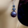Image for Peacock Pearl Coin Earrings 5