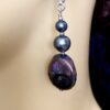 Image for Peacock Pearl Coin Earrings 6