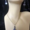 Image for Peacock Pearl Coin Pendant and Earrings 1