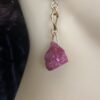 Image for Pink Geode Chain Link Earrings 3