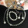 Image for Burmese Jadeite necklace, pendant, earrings and bracelet