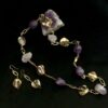 Image for Mother of Pearl and Amethyst necklace 1