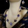 Image for Mother of Pearl and Amethyst necklace 4