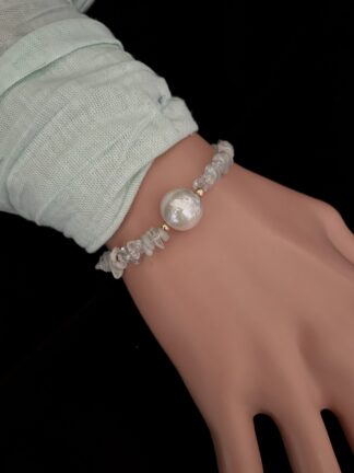 Image for Nucleated Pearl and Aquamarine Bracelet 4