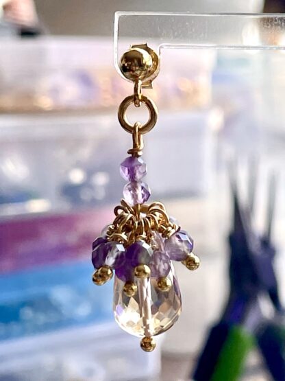 Image for Glinting amethyst earrings 5