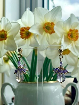Image for Glinting amethyst earrings 6